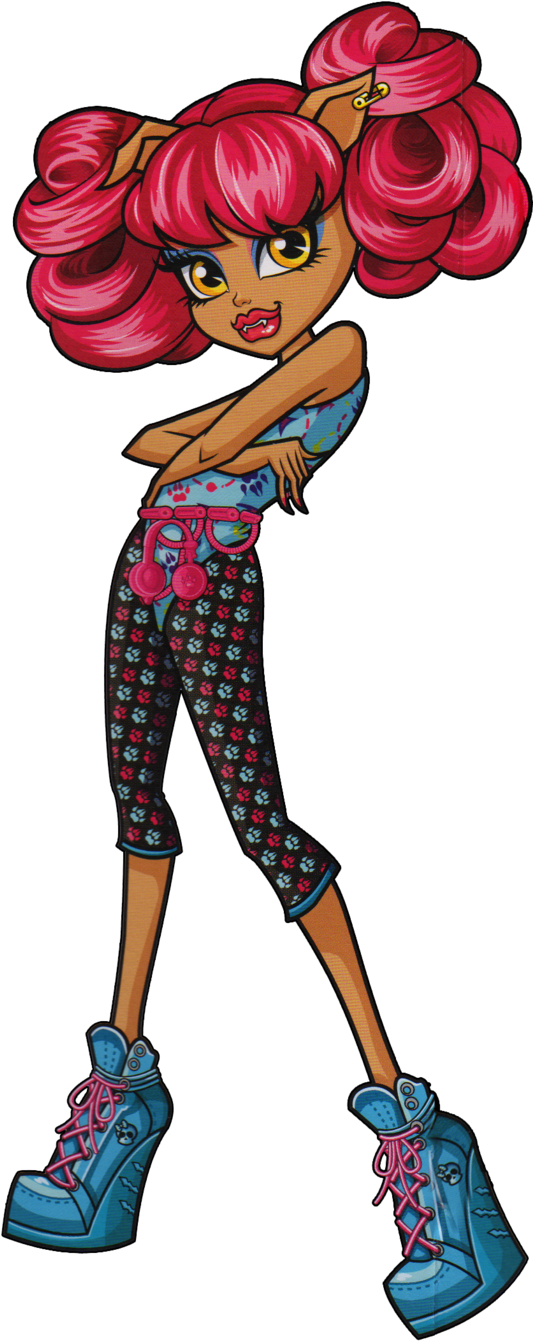 Howleen Wolf Dance Class - Monster High Dance Class Howleen (571x1400)