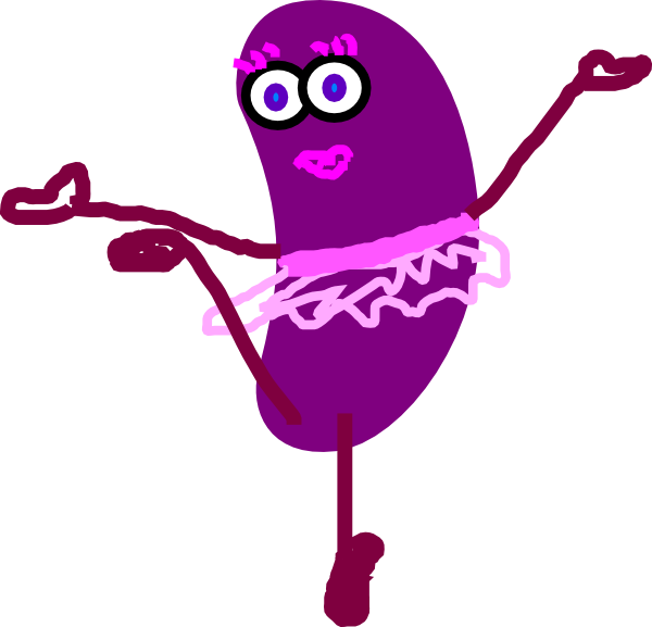 Jelly Bean Clipart Animated - Dancing Jelly Bean Gif (600x577)