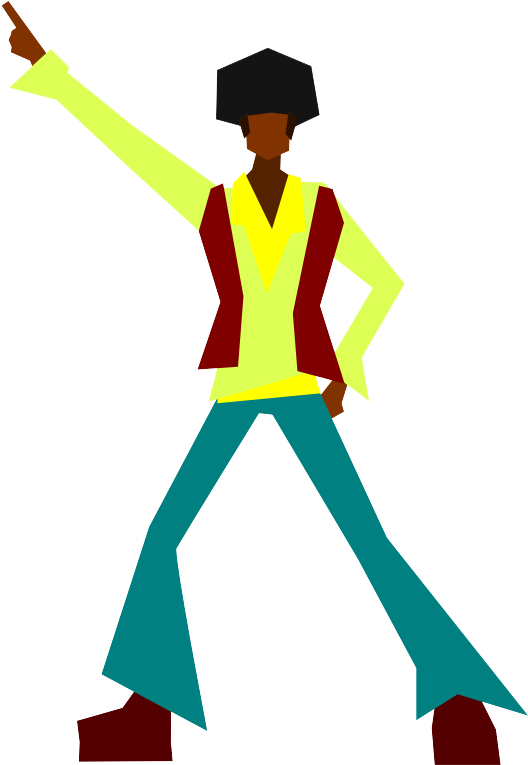 1970s Disco Dance Clip Art - 1970s Disco Dance Clip Art (549x796)