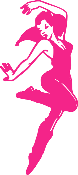 Pink Dancer Clip Art - Dance Clip Art (264x589)