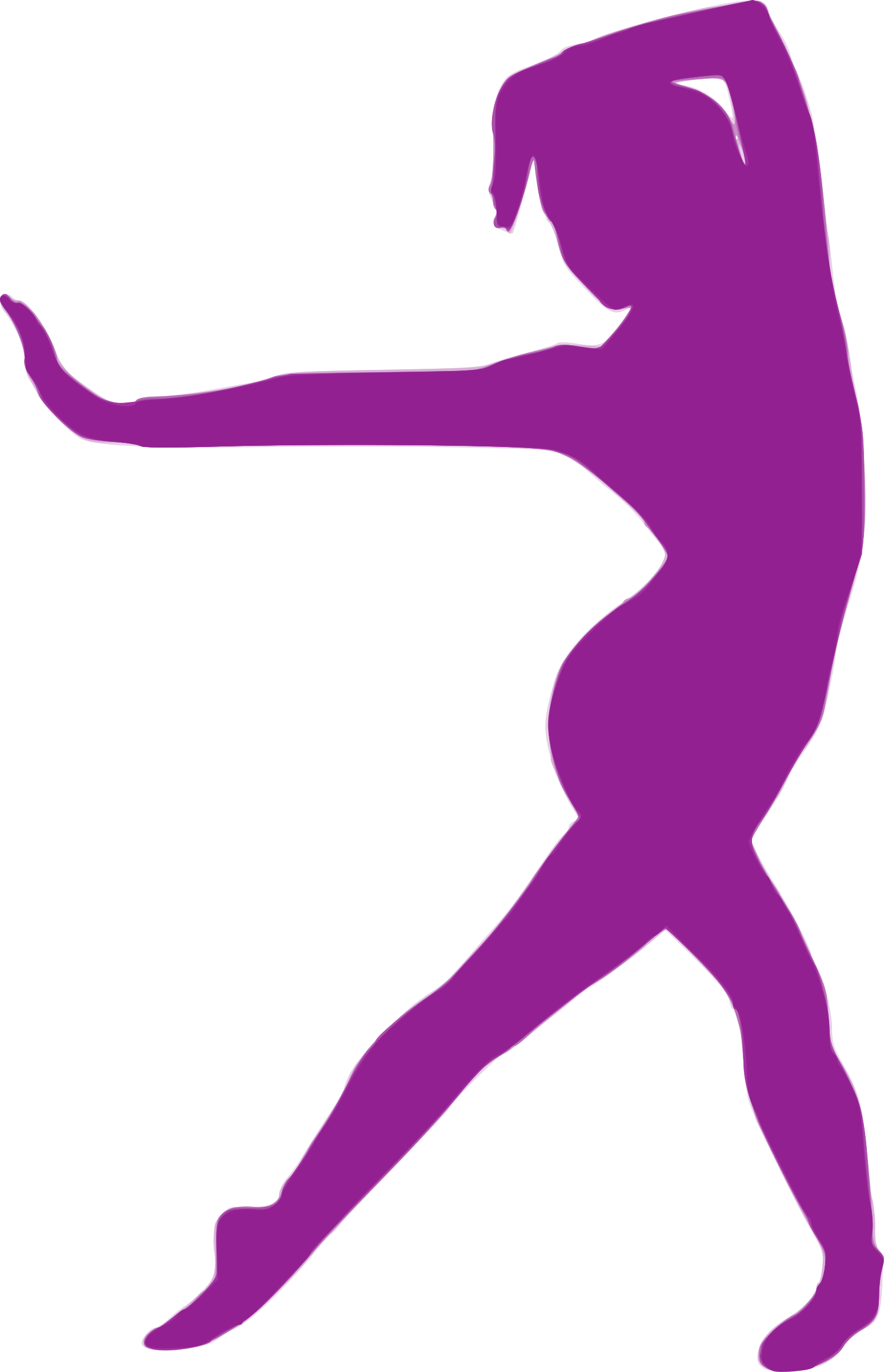 Danse Clipart Purple - Silhouette Colored Dance Png (1547x2400)
