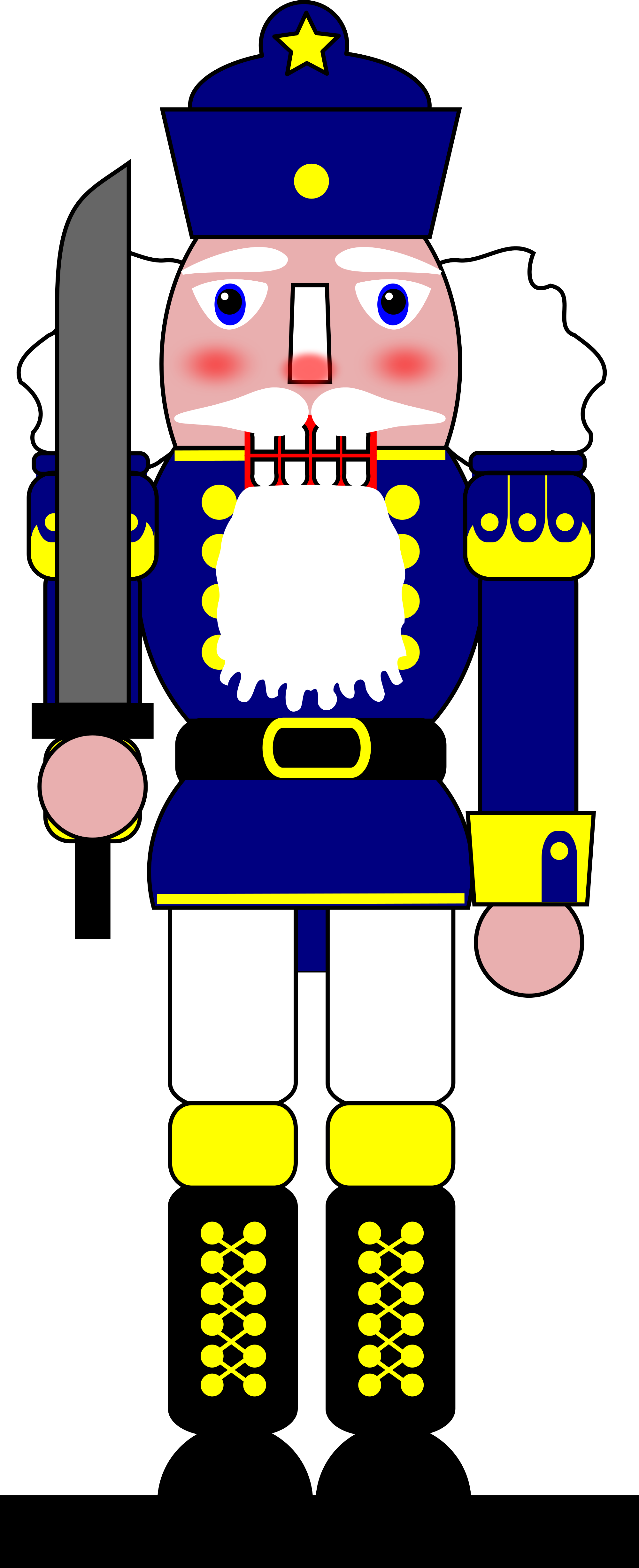 Clipart - Nussnacker Nutcracker - Nutcracker Clipart (2000x4905)
