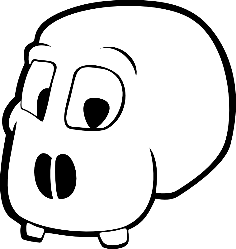 Skull Cartoon Without Jawbones - Gambar Tengkorak Kartun (1212x1280)