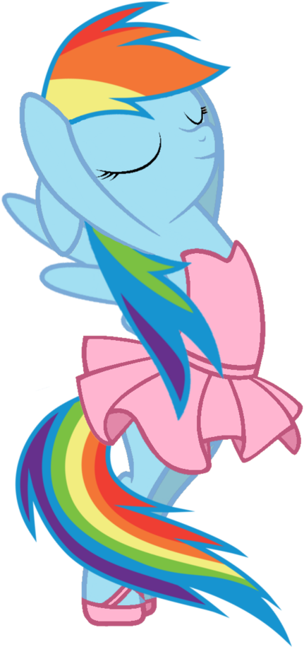 Rainbow Dash On Ballerina By Michaelsety - Mlp Ballet Rainbow Dash (1007x1024)