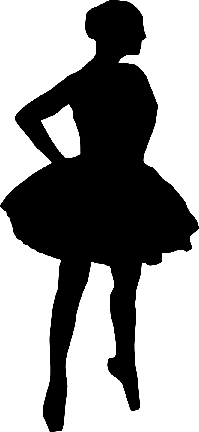 Free Download - Silhouette Transparent Background Little Girl (664x1440)