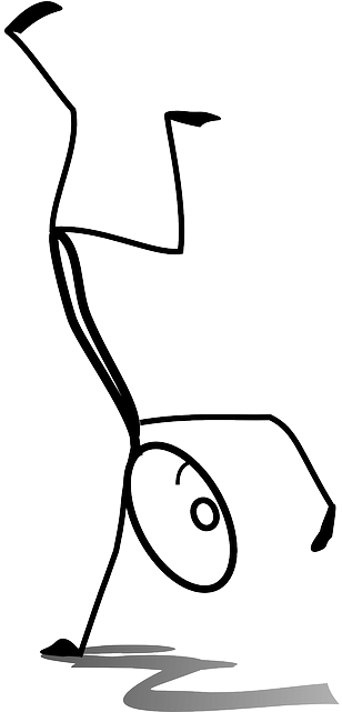 Handstand, Dance, Dancing, Hip-hop - Dancing Stick Man (320x640)