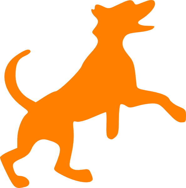 Dog Silhouette Clip Art (594x600)
