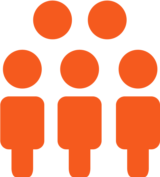 The Spark Group - People Clipart Orange (800x800)
