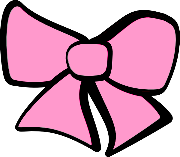 16 Best Photos Of Cheer Bow Pink Clipart - Hair Bow Clip Art (600x524)