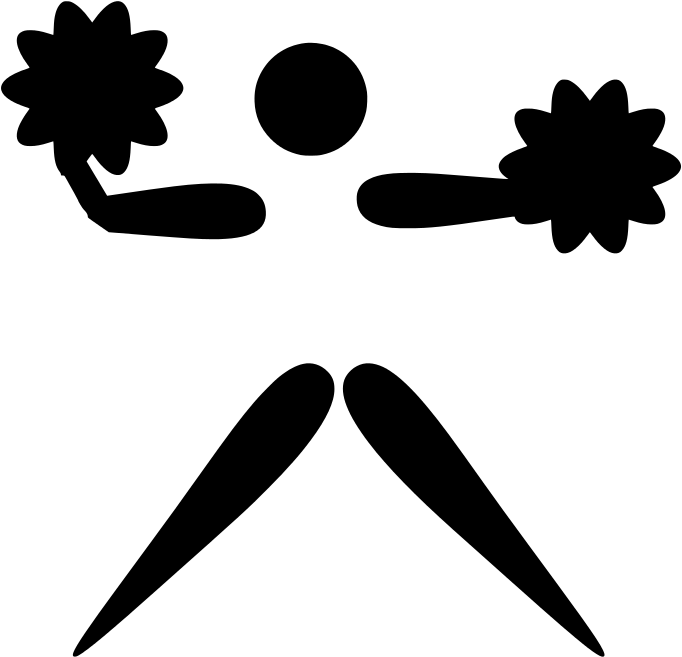Cheerleading Pictogram Converted - Personalisierte Cheerleader Ornament (2500x2500)