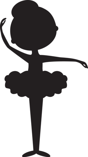Silhouette Ballerina - Ballerina Shoes Silhouette (286x512)