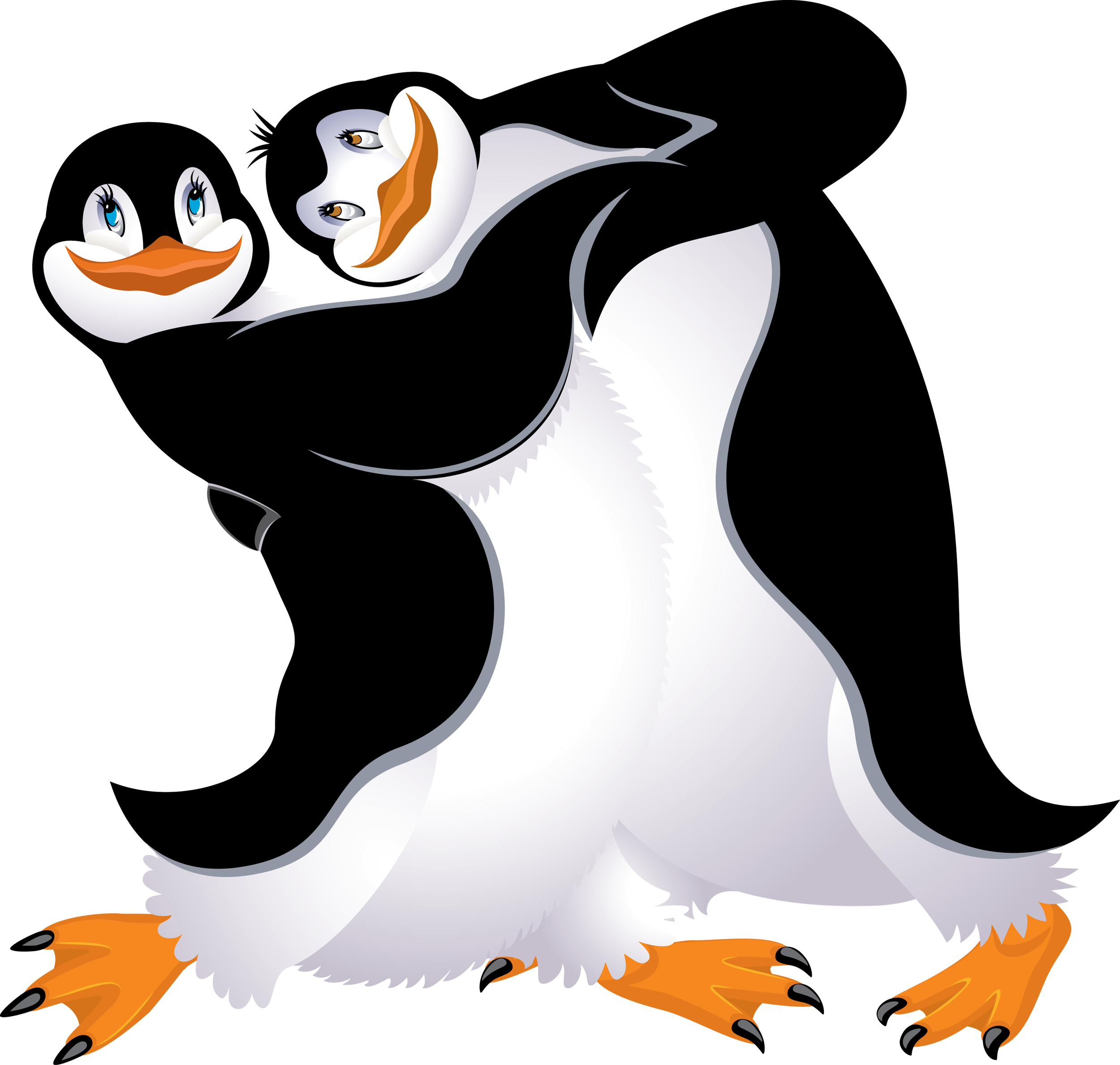 Penguin Cartoon Bird Clip Art Images Are Free To Use - Dancing Penguins Clipart (2500x2376)