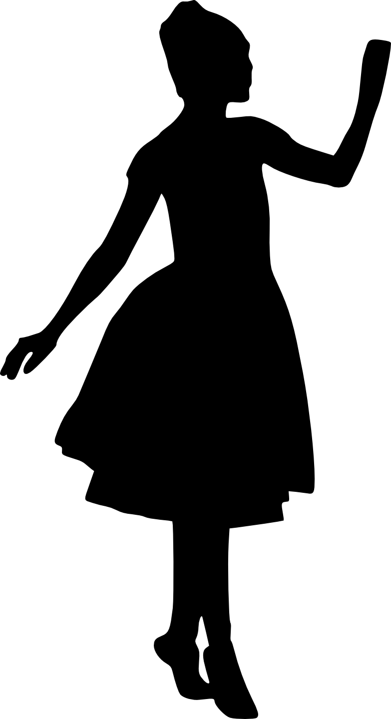 Free Download - Silhouette Transparent Background Dress (783x1440)