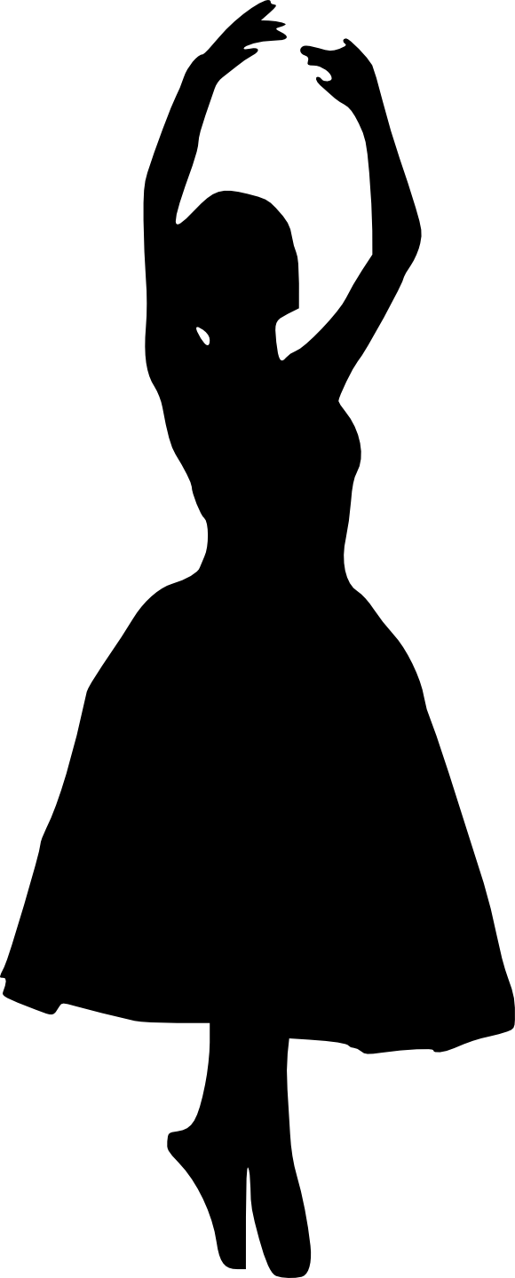 Free Download - Ballerinal Silohette (580x1440)