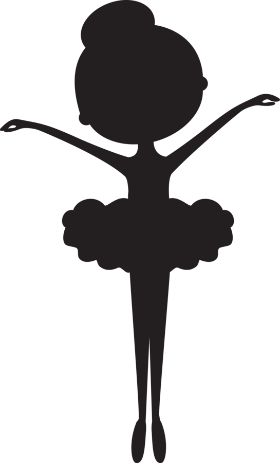 3 Adorable Ballerina Silhouette Poses To Choose From - Child Ballerina Silhouette (545x900)