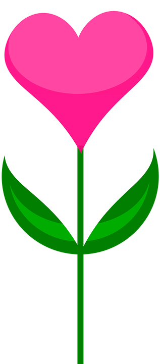 Heart With Flowers Clipart (360x720)