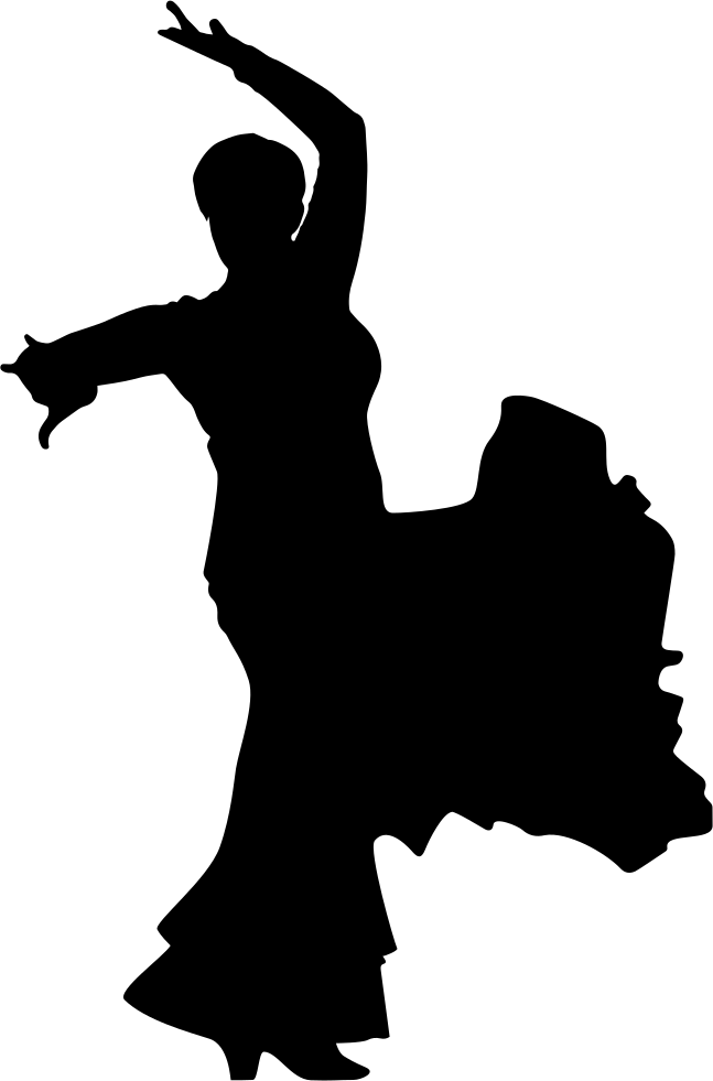 Flamenco Female Dancer Silhouette Comments - Flamenco Dancer Silhouette Free (647x981)