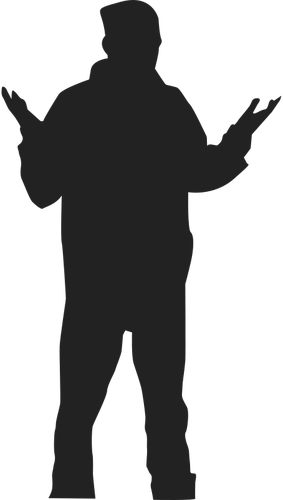 Grayscale Silhouette Of Dancer Vector Graphics Public - Bring It! Game Night Invitation (283x500)