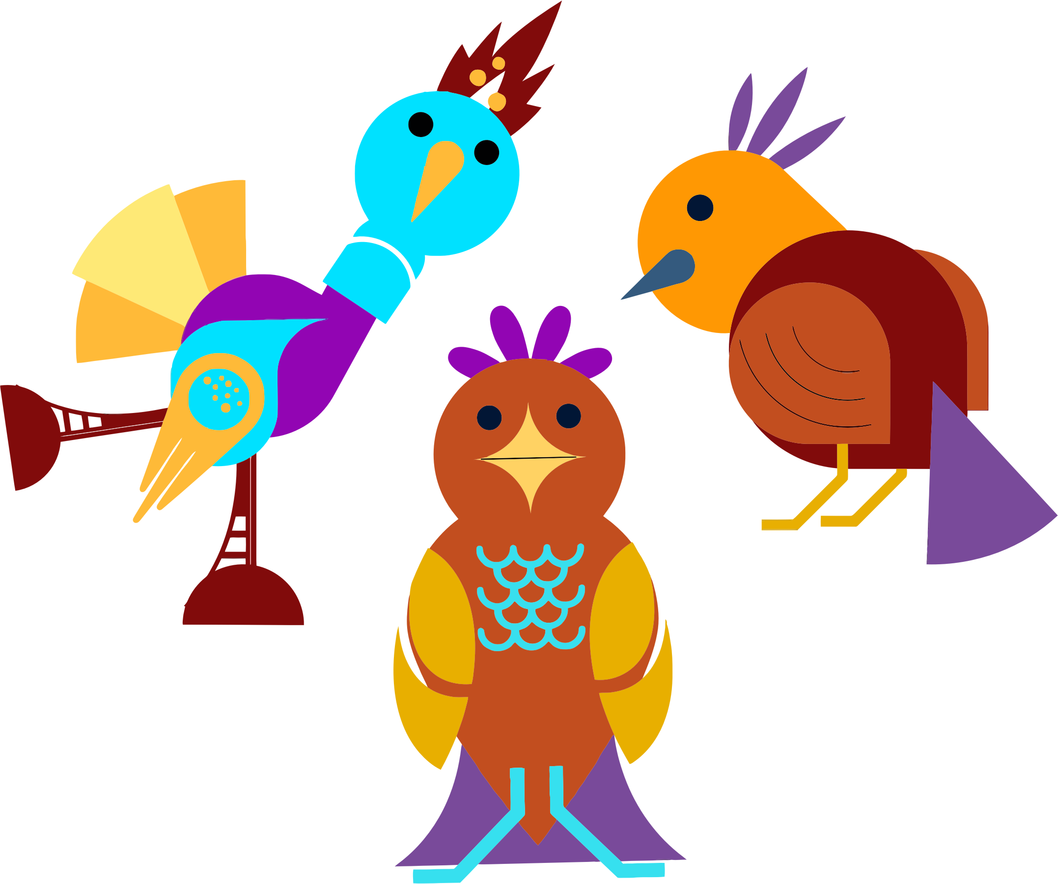 Birds - Toddle T-stück Kleinkind T-shirt (2154x1800)