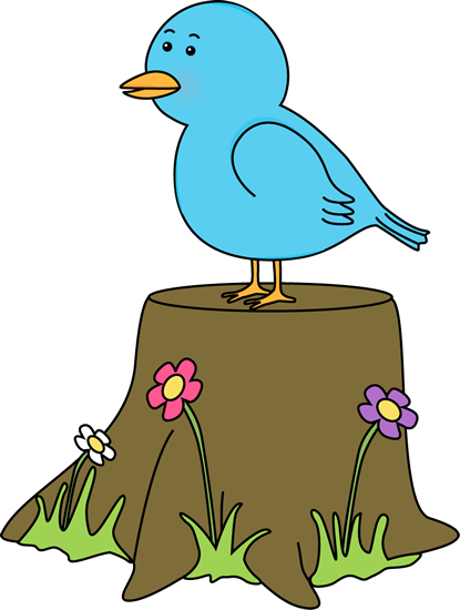 Clipart Pic Of Birds Bird Clip Art Images - Bird On The Tree Clip Art (415x550)