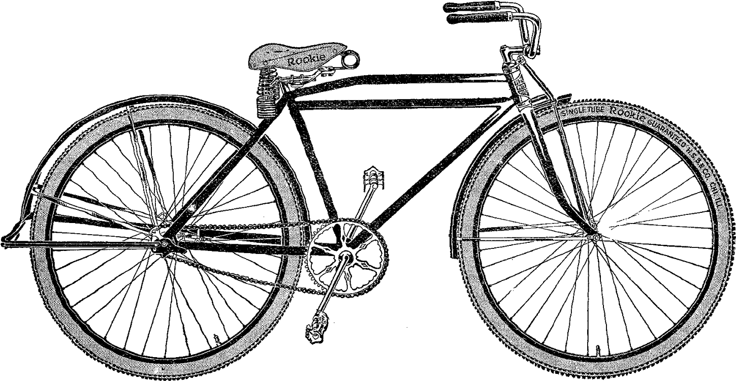 Vintage Bicycle Cliparts Free Download Clip Art Free - Vintage Bicycle Illustration Png (1600x928)