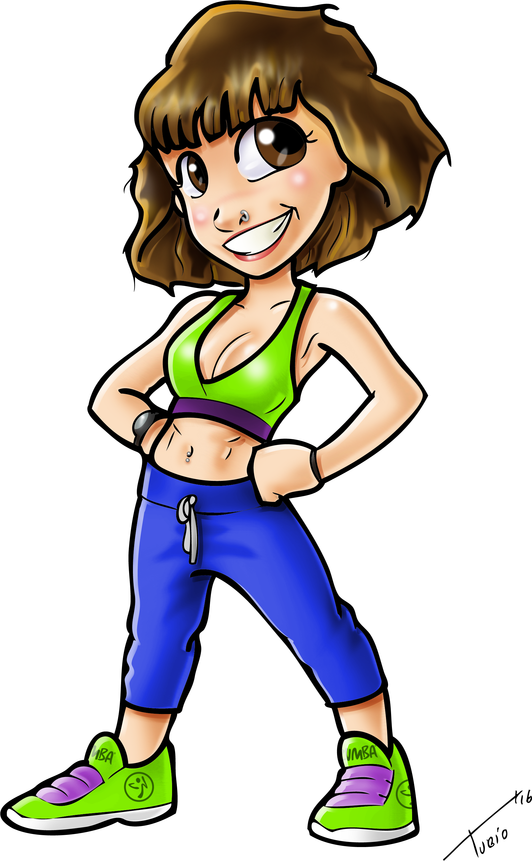 View Pass - Zumba - Cartoon (2120x3115)