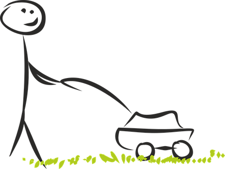 Lawn Mower Mow Image Mowing Grass Ludek Wo - Tondeuse A Gazon Png (452x340)