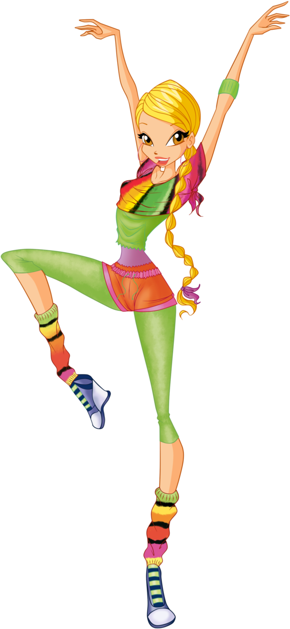 Stella Fairy Dance Png By Astralblu - Winx Club Stellas Dance (643x1243)