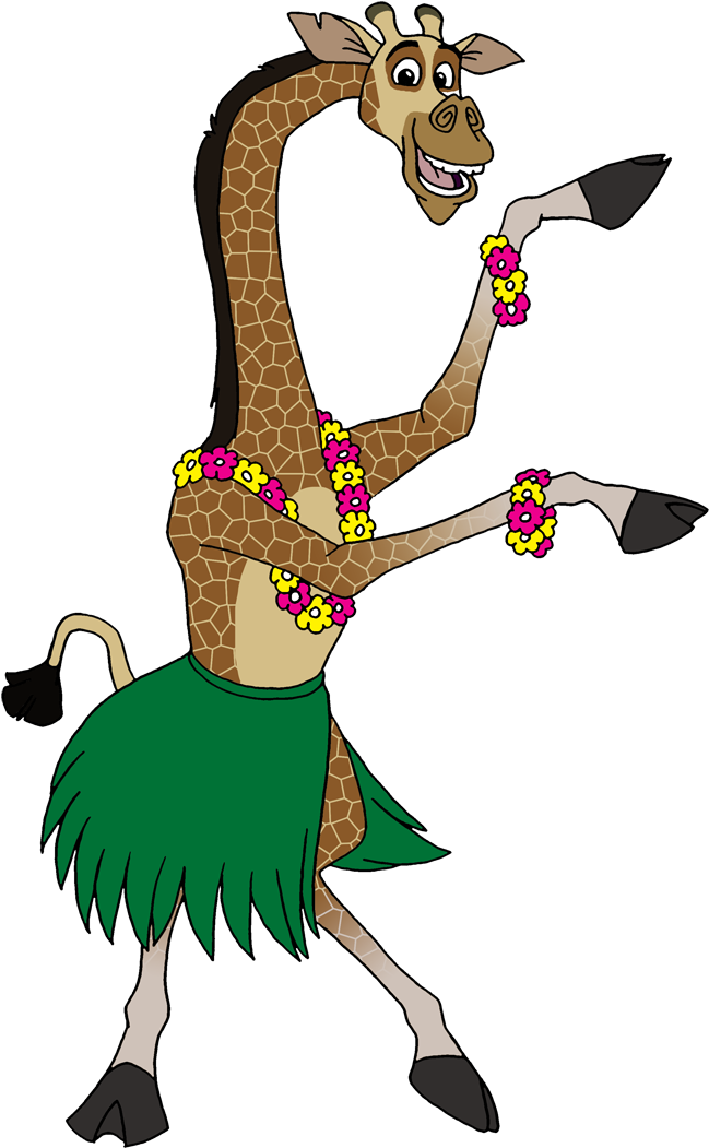 Hula Alex By Lionkingrulez On Clipart Library - Hula Madagascar (675x1055)