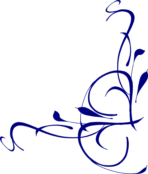 Right Floral Swirl Clip Art 1easi2 Clipart - Fancy Elegant Swirl Clipart (510x596)
