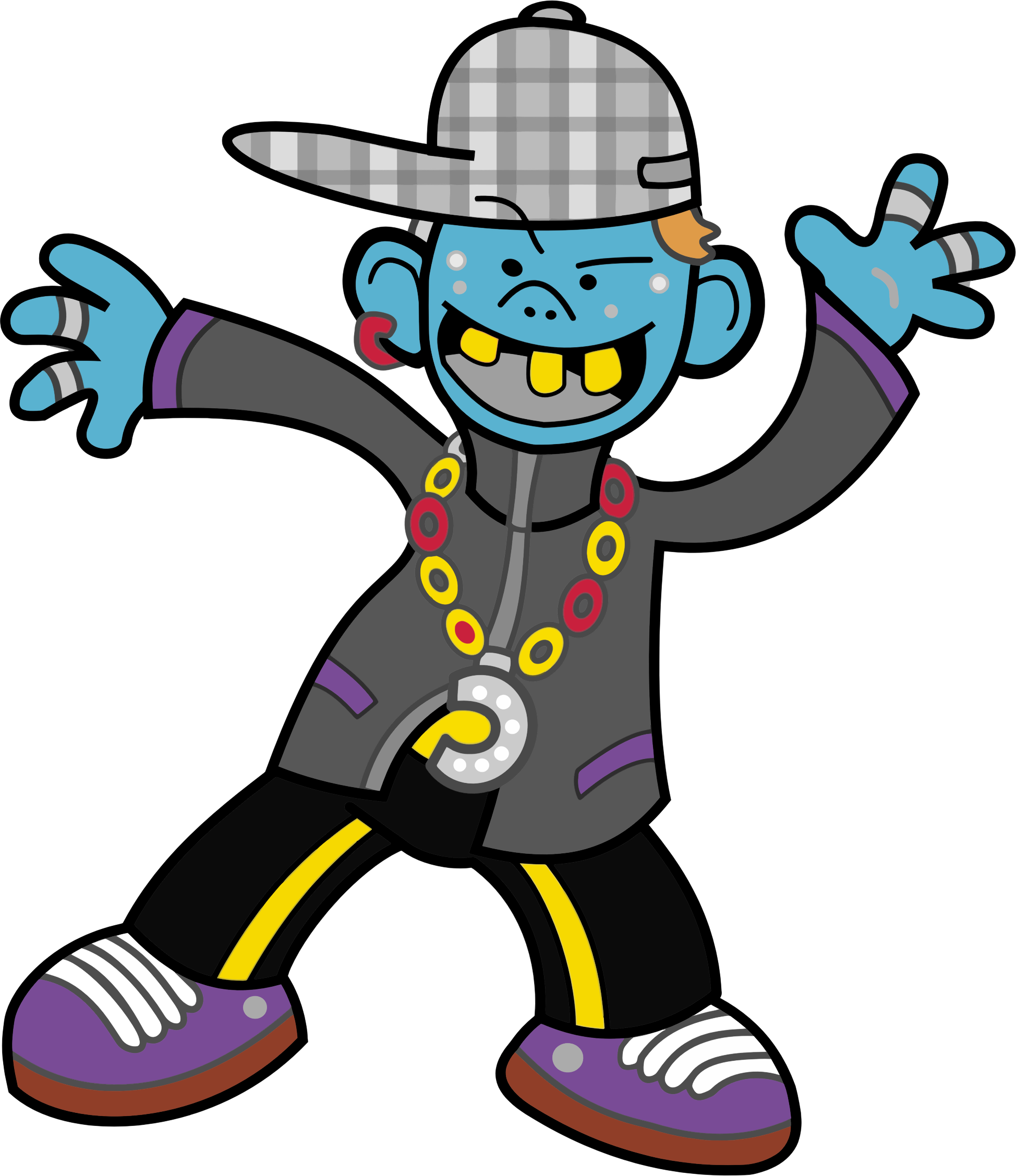 Dancing Boy - Ugly Clipart (1948x2256)