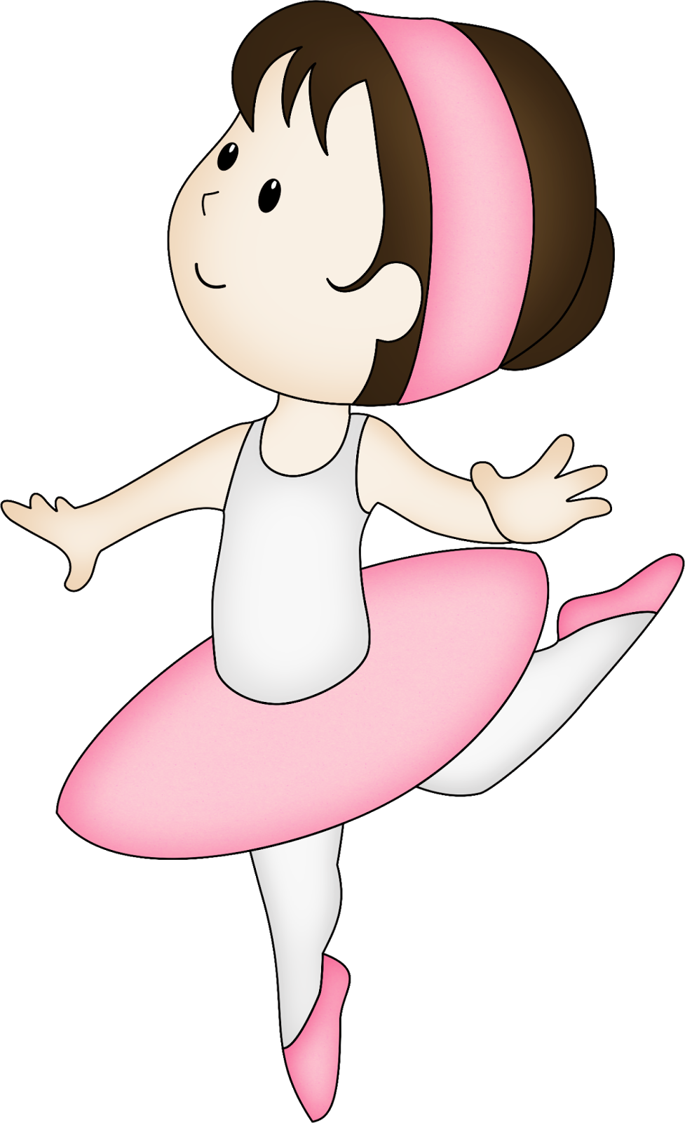 Pretty Ballerinas Clip Art - Bailarina De Ballet Dibujo Para Colorear -  (977x1600) Png Clipart Download