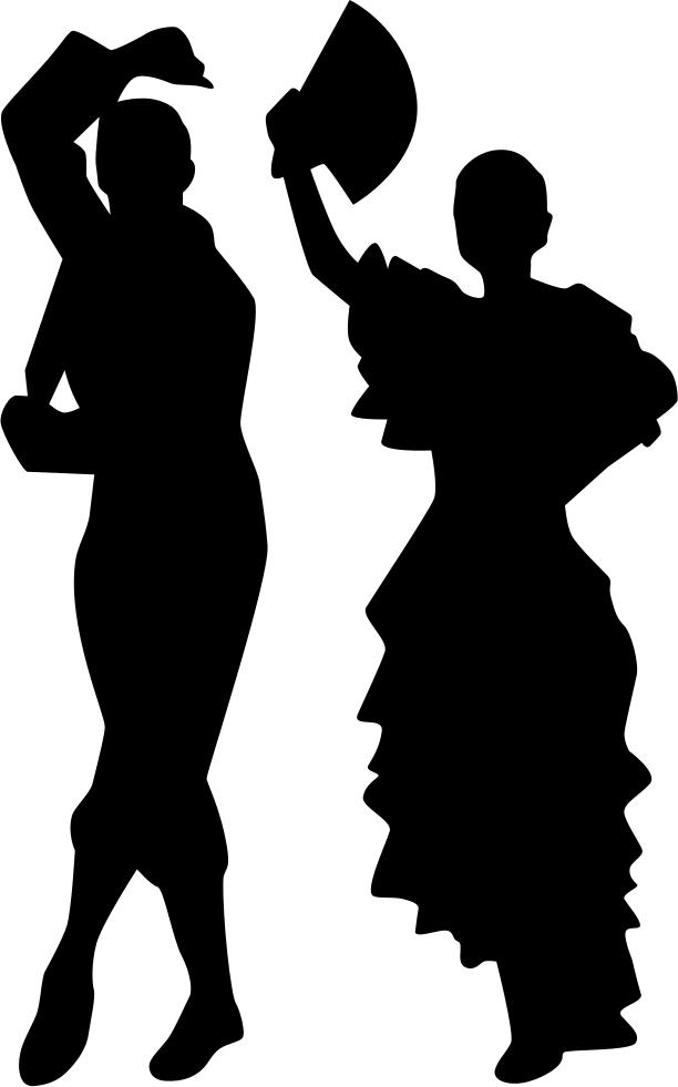 Man And Woman Flamenco Dance Silhouettes Comments - Flamenco Dance Silhouette (612x981)