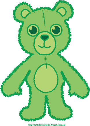 Click To Save Image - Green Bear Clipart (311x435)