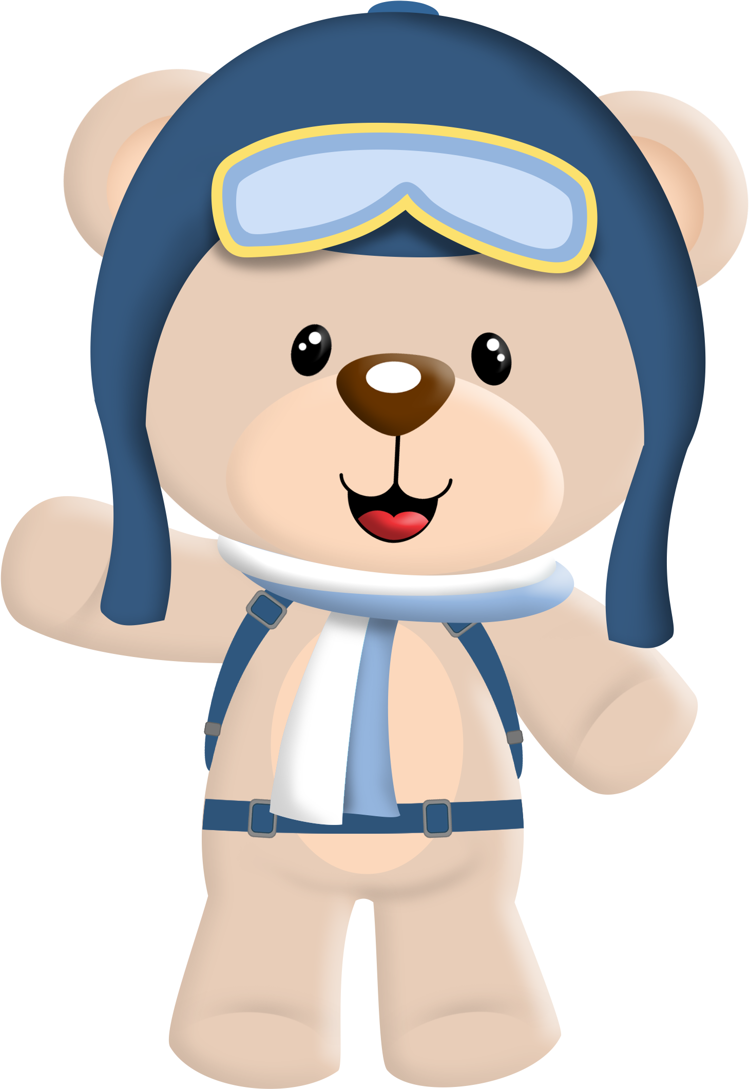 Scrapbook Framesbaby Bearsteddy - Ursinho Aviador Png (1703x2302)