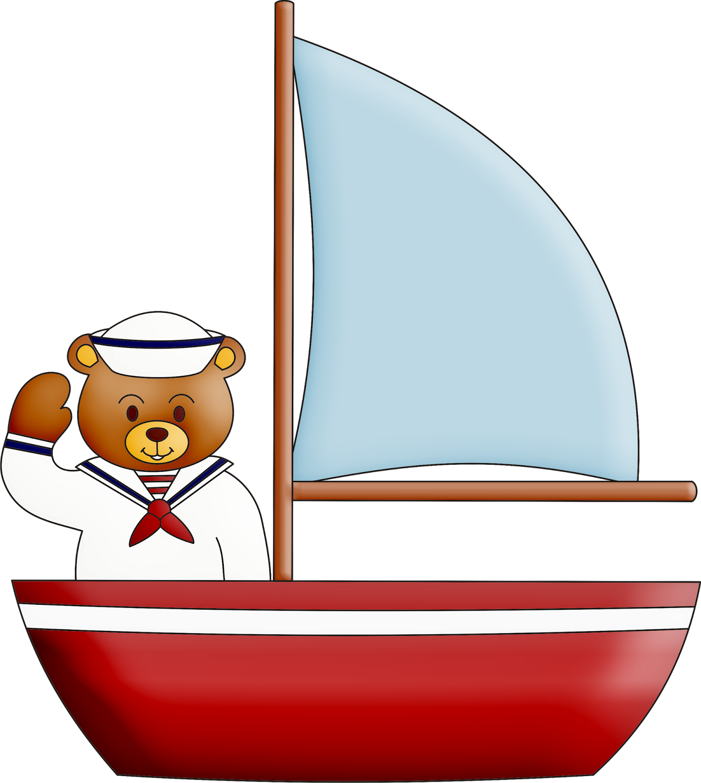 Bears - Ursinho Marinheiro No Barco (1434x1600)