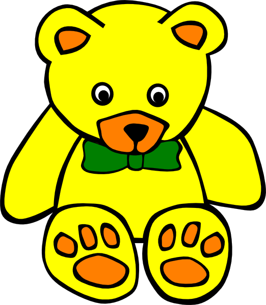 Teddy 3 Clip Art At Clker - Teddy Bear Coloring Pages (522x597)