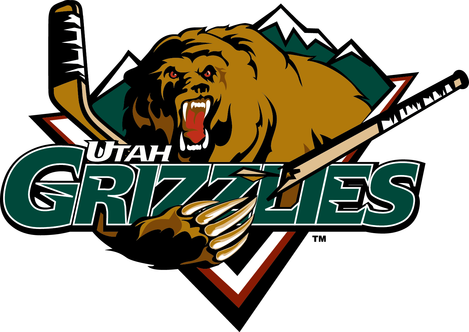 Grizzlies - Utah Grizzlies Png (1526x1081)