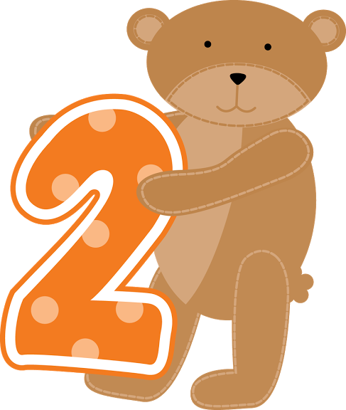 Álbuns Da Web Do Picasa - Bear Numbers Clipart (487x576)