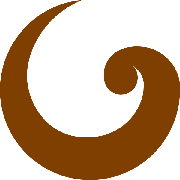 Brown Swirl Clipart (600x600)
