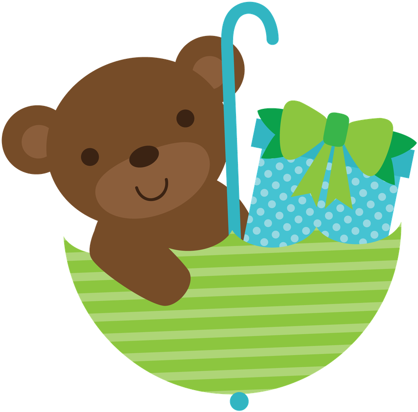 Say Hello Animal Patternsclipart Babyteddy Bearsbaby - Ursinha Minus (900x889)