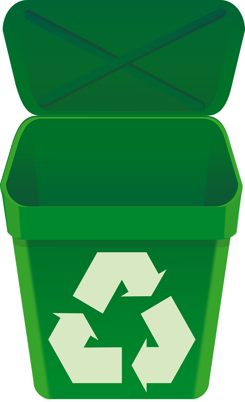 Where To Dispose Of A Used Battery - Green Recycling Bin Png (779x1280)