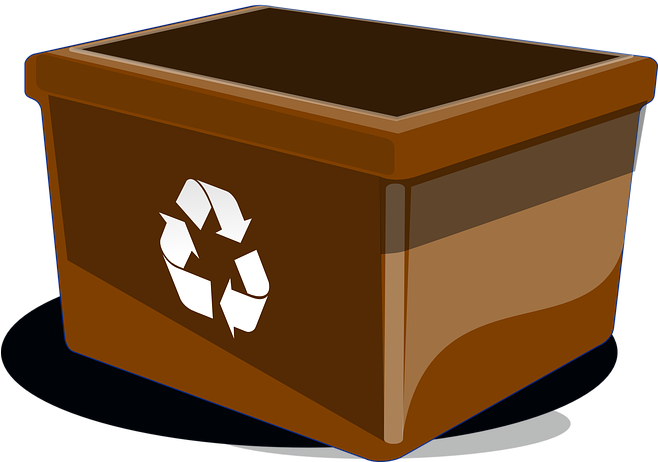 Brown Recycle Bin Png (1169x1280)