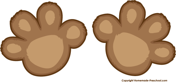 Click To Save Image - Bear Paws Clip Art (564x262)