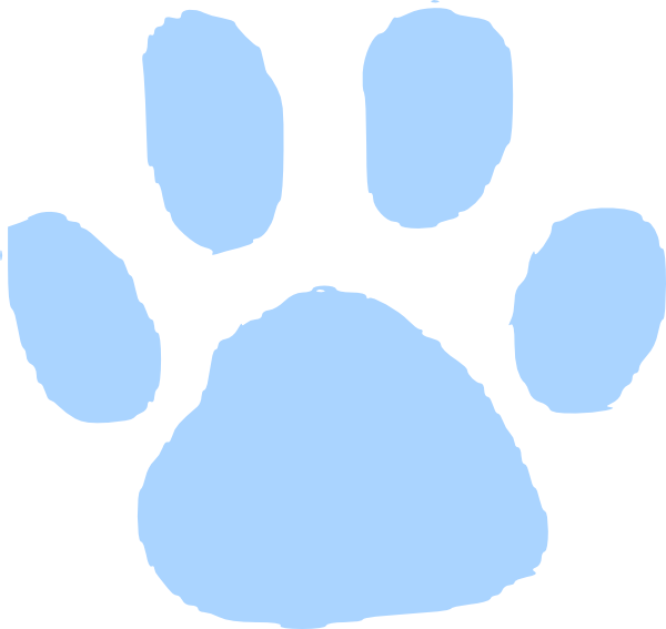 Black Paw Print Blue (600x567)