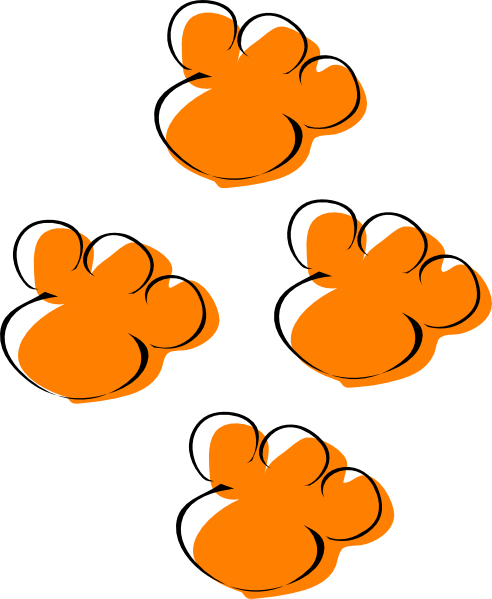 Tigerpaws Clip Art - Paw (492x599)