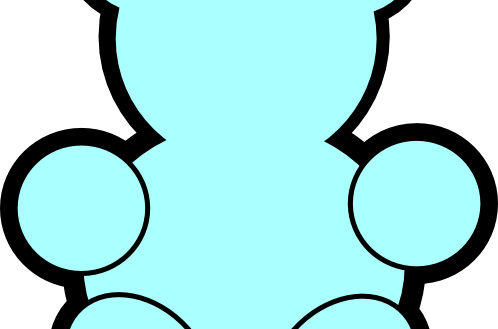Tremendous Outline Of A Teddy Bear Clipart Panda Free - Teddy Bear (498x329)