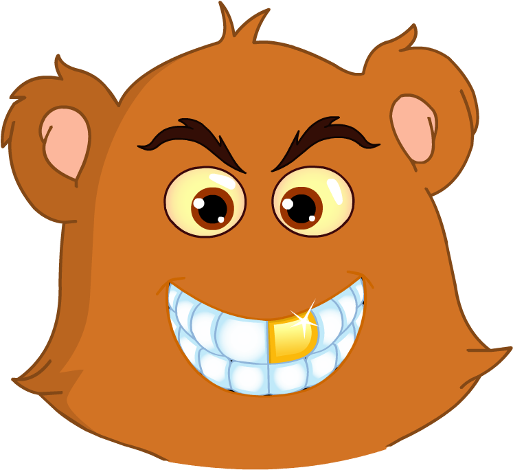 Bear Clipart Emoji - Birthday Tiger (1023x767)