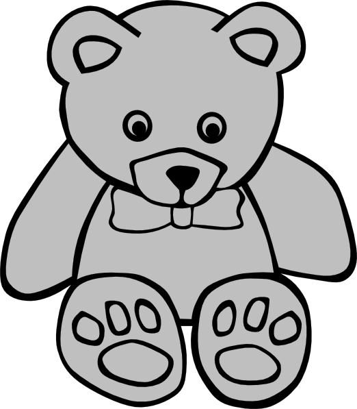 Aman Bear Clip Art - Teddy Bear Coloring Pages (522x597)