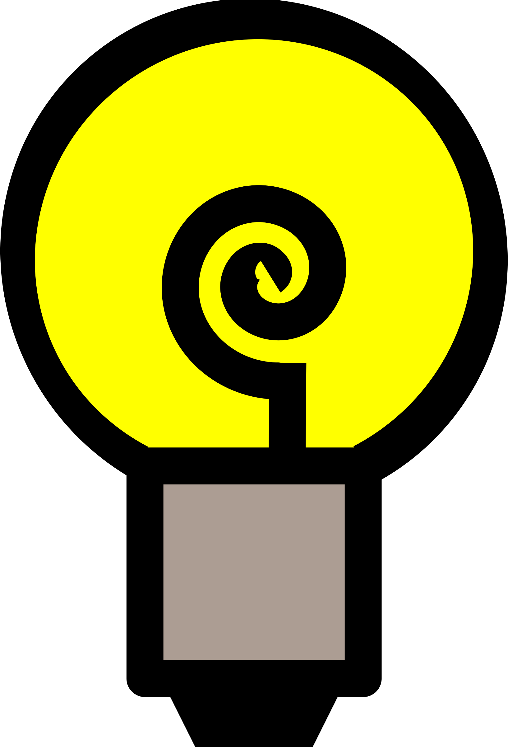 Haunted House Clip Art - Incandescent Light Bulb (1640x2400)
